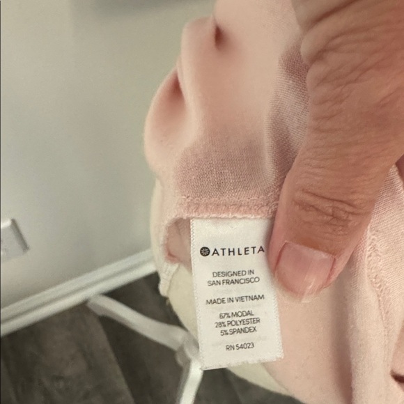 Athleta Thread Light Twist Tank Top Pink Shirt Size Small - Picture 5 of 5
